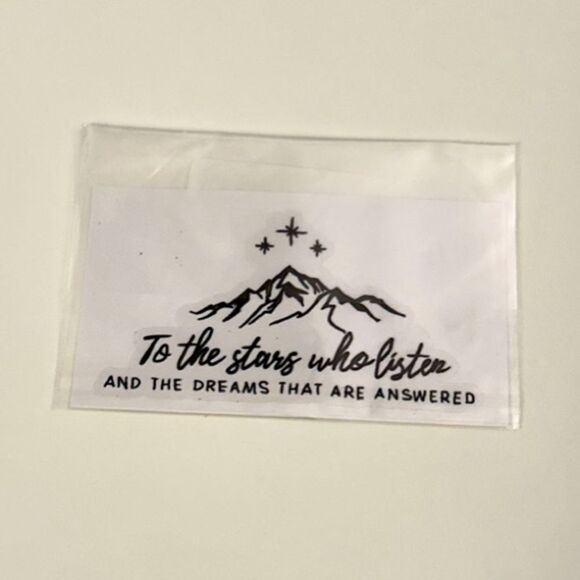 To The Stars Who Listen and The Dreams That are Answered Sticker, ACOTAR Quote - Picture 3 of 8